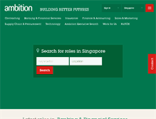 Tablet Screenshot of ambition.com.sg