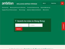 Tablet Screenshot of ambition.com.hk