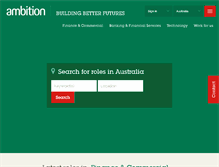 Tablet Screenshot of ambition.com.au