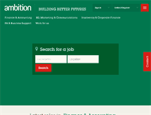 Tablet Screenshot of ambition.co.uk